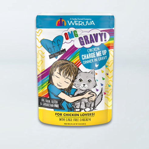 Weruva BFF OMG Gravy Wet Cat Food - Chicken Charge Me Up - 2.8oz Pouch