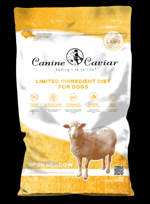 Canine Caviar Limited Ingredient Dry Dog Food - Open Meadow Lamb & Millet - 24lb Bag