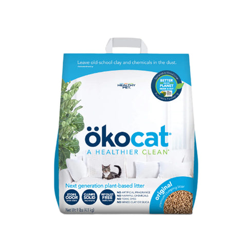 Okocat Natural Wood Clumping Cat Litter - Pellets - 21.5lb Bag