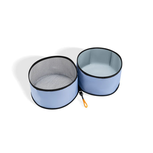 Olly Dog Superbowl Collapsible Dog Bowl - Blue Heron