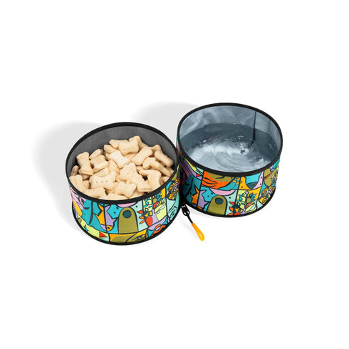 Olly Dog Superbowl Collapsible Dog Bowl - Cloud9