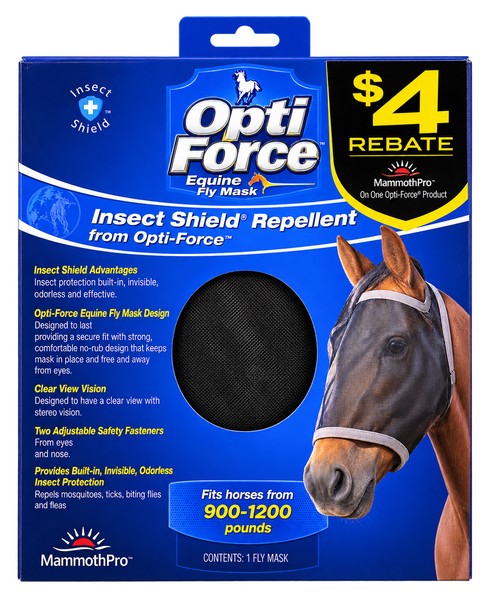 Opti Force Equine Fly Mask