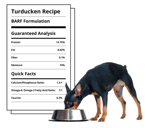 Steve's Real Food Frozen Raw Dog Food - 8oz Turducken Patties - 20lb Box