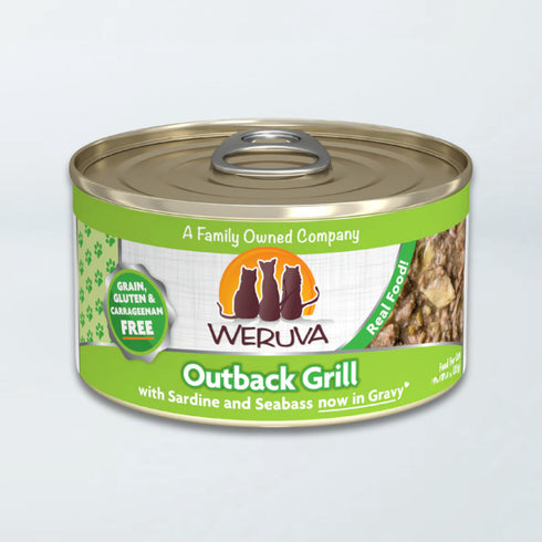 Weruva Classic Wet Cat Food - Outback Grill Trevally and Barramundi in Aspic - 5.5oz Can