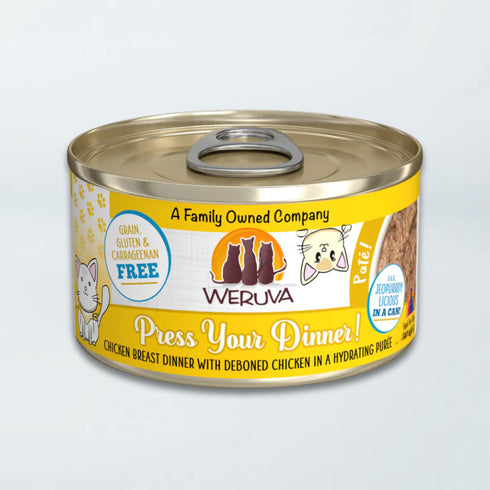 Weruva Classic Cat Pate Wet Cat Food - Press Your Dinner Chicken - 5.5oz Can