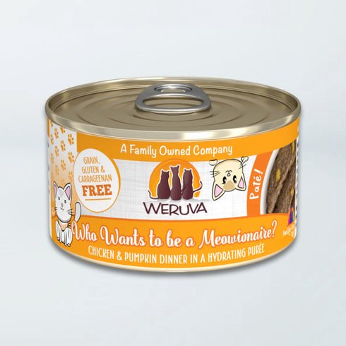 Weruva Classic Cat Wet Cat Food - Who Wants To Be a Meowionaire? Chicken & Pumpkin - 3oz