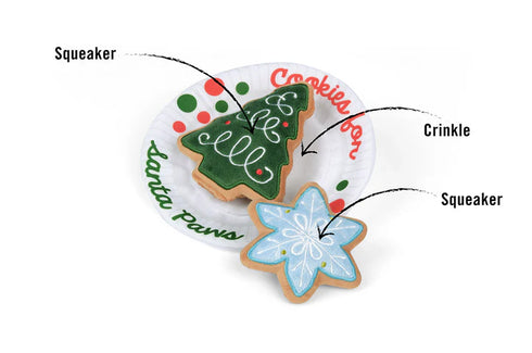 P.L.A.Y Merry Woofmas Christmas Eve Cookies Dog Toy