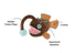 P.L.A.Y. Ocean Buddies Anglerfish Plush Dog Toy