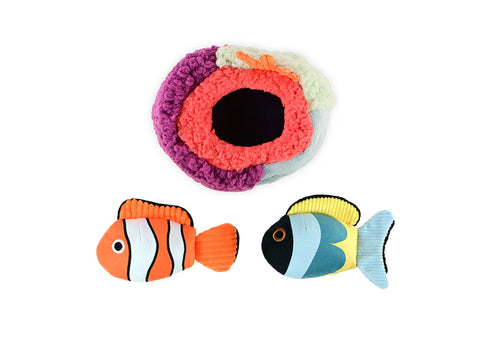 P.L.A.Y. Ocean Buddies Reef Retreat Plush Dog Toy