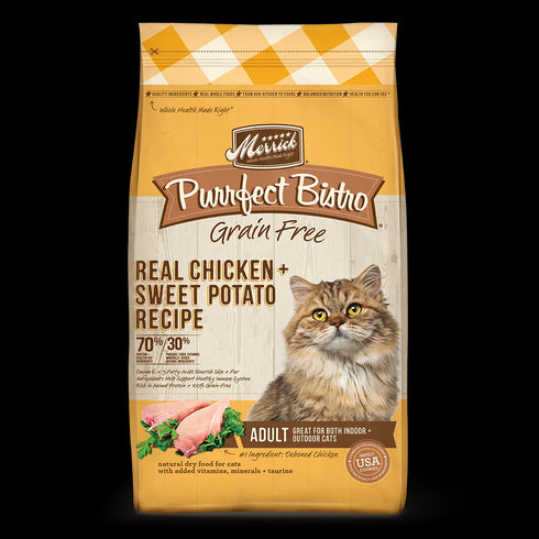 Merrick Purrfect Bistro Grain Free Dry Cat Food - Chicken & Sweet Potato - 12lb Bag