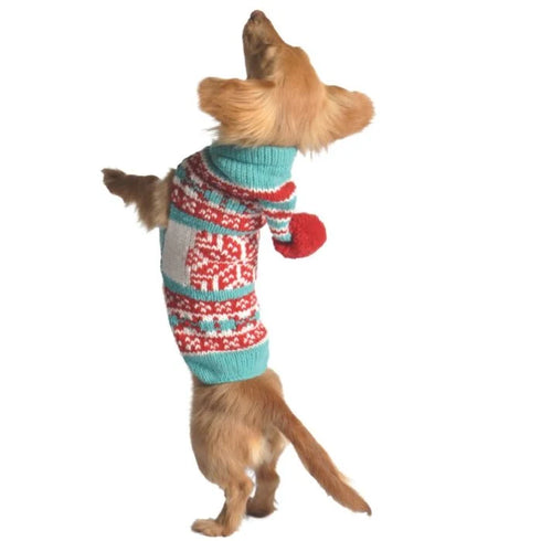 Chilly Dog Knitted Dog Sweater - XX-Large - Peppermint Hoodie