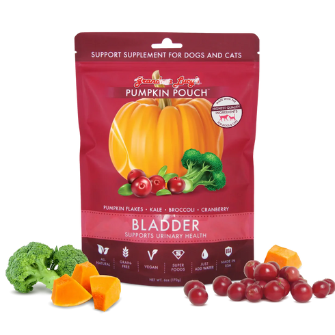 Grandma Lucy's Pumpkin Pouch Dog & Cat Food Topper - Bladder - 6oz Pouch