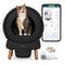 PetSafe ScoopFree Smart Spin Smart Self Cleaning Cat Litter Box - White