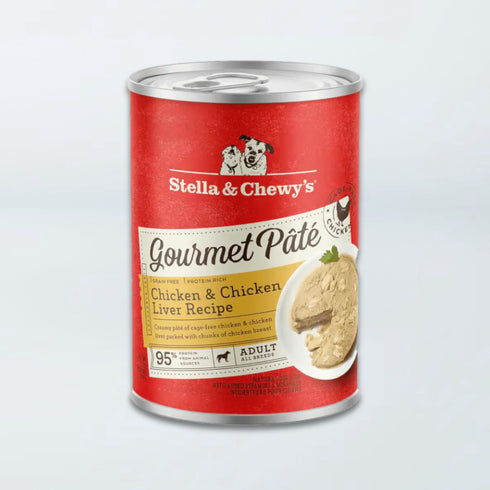 Stella & Chewy's Gourmet Paté Wet Dog Food - Chicken & Chicken Liver - 12.5oz Can