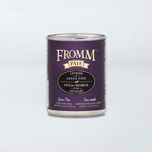 Fromm Pâté Wet Dog Food - Venison & Lentil - 12.2oz Can