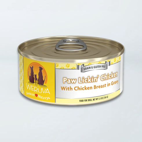 Weruva Classic Dog Wet Dog Food - Paw Lickin' Chicken in Gravy - 5.5oz Can