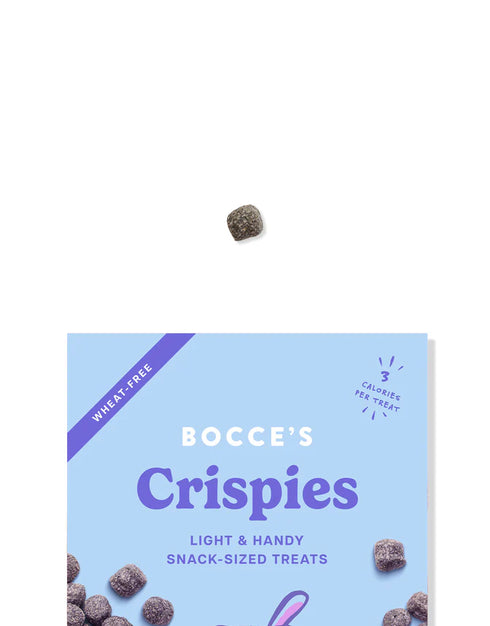 Bocce's Crispies Dog Treats - PB & Blueberry - 10oz Pouch