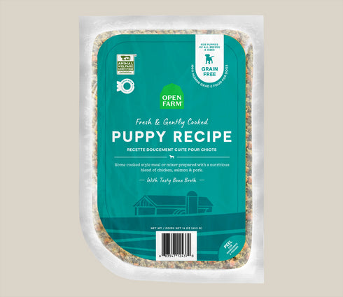 Open Farm Pupppy Freshly Crafted & Gently Cooked Dog Food - Chicken & Salmon - 96oz