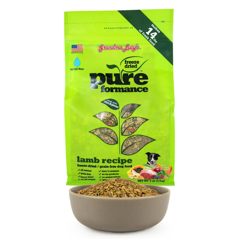 Grandma Lucy's Pureformance Grain Free Freeze Dried Dog Food - Lamb - 10lb Bag