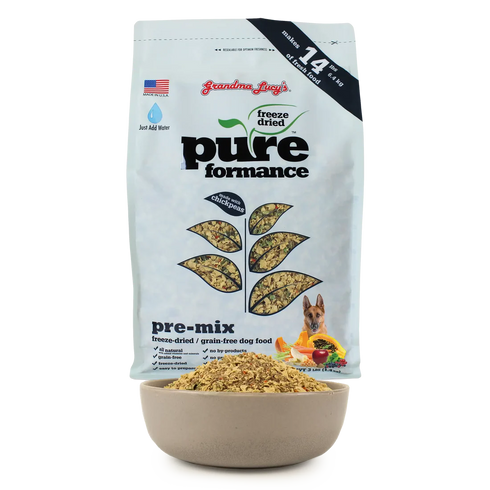 Grandma Lucy's Pureformance Grain Free Freeze Dried Dog Food - Pre-Mix - 8lb Bag