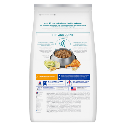 Hill's Science Diet Adult Health Mobility Small Bites Dry Dog Food - Chicken & Brown Rice - 15.5lb Bag