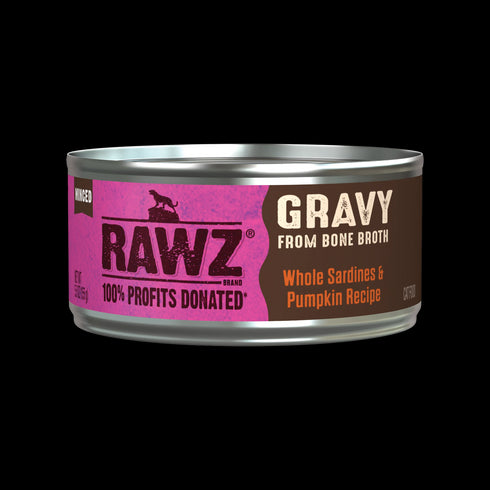 Rawz Gravy Wet Cat Food - Whole Sardines & Pumpkin - 5.5oz Can