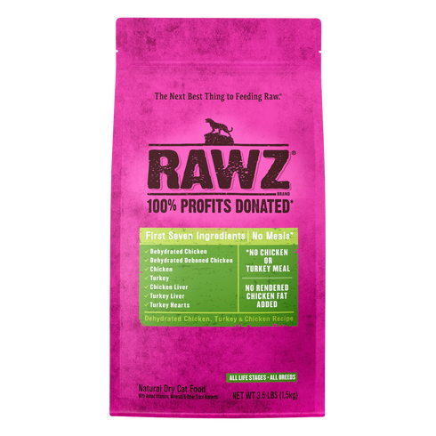 Rawz Dry Cat Food - Chicken & Turkey - 1.75lb Bag