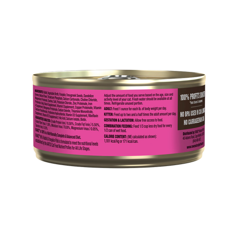 Rawz 96% Wet Cat Food - Rabbit & Pumpkin Pate - 3oz Can