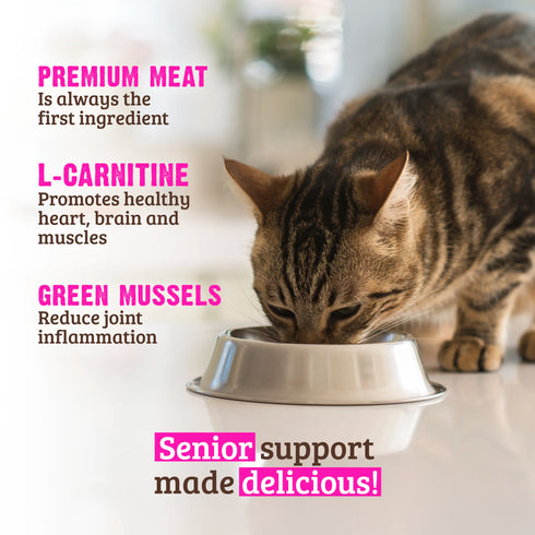 Rawz Senior Wet Cat Food - Tuna, Salmon, & Green Mussel - 5.5oz Can