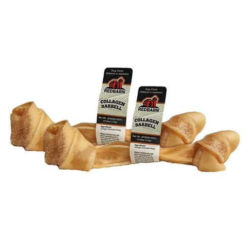 Redbarn Bully Barbell Collagen Dog Chew Treat - Single