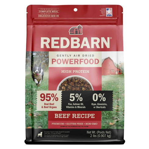 Redbarn High Protein Air Dried Dog Food - Beef - 2.5oz Bag