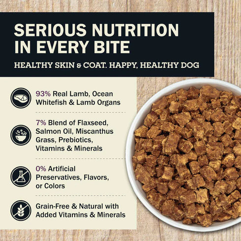 Redbarn Skin & Coat Air Dried Dog Food - Lamb & Fish - 2lb Bag