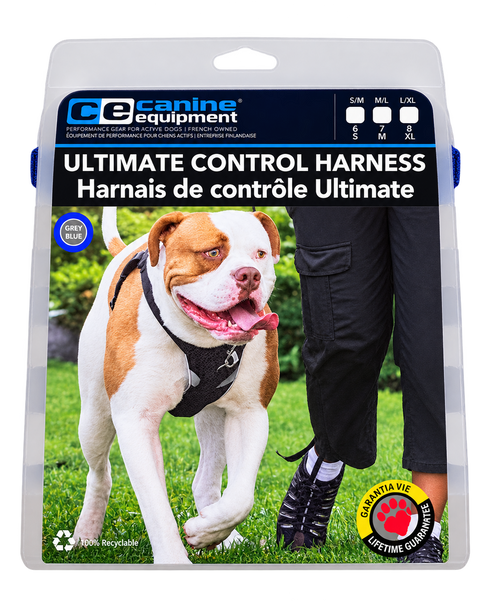 RC Pet Ultimate Control Harness - X-Large - Grey/Royal Blue
