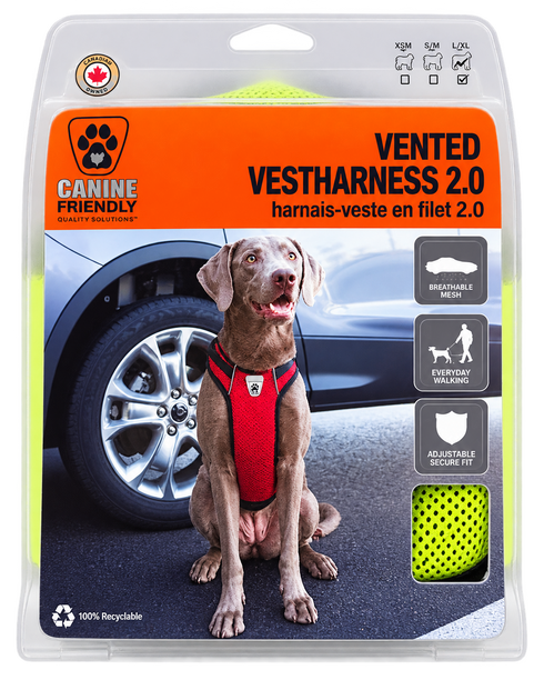 RC Pet Vented Vest Harness - X-Large - Lime
