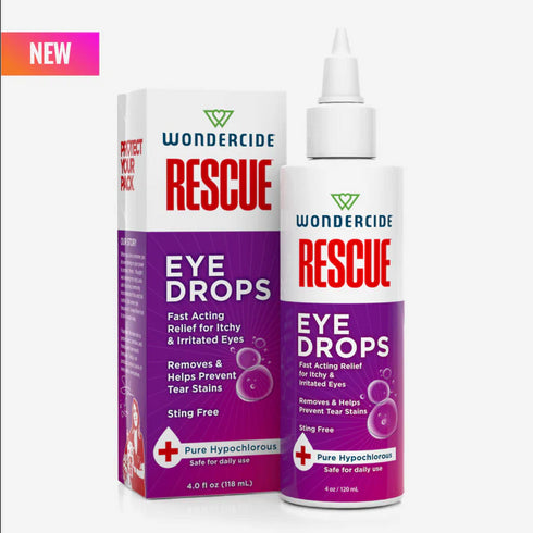 Wondercide Rescue Eye Drops For Dogs & Cats - 4oz Droplet