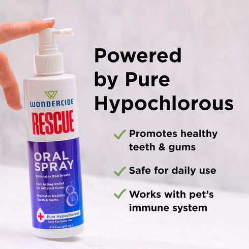 Wondercide Rescue Oral Spray For Dogs & Cats - 8.5oz Spray Bottle