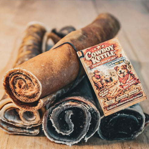 Bar46 Farms Beef Hide Rolls Dog Chew Treat - 9" - Single