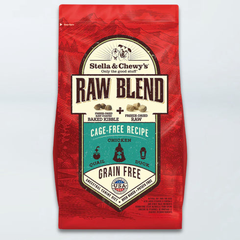 Stella & Chewy's Raw Blend Kibble Grain Free Dry Dog Food - Cage Free - 22lb Bag