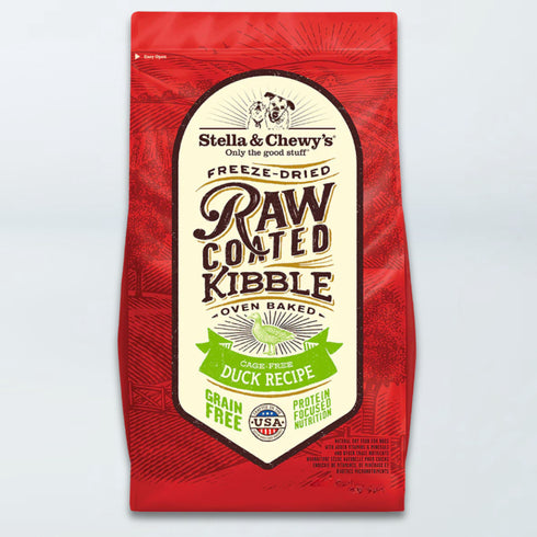 Stella & Chewy's Raw Coated Kibble Grain Free Dry Dog Food - Cage Free Duck - 22lb Bag
