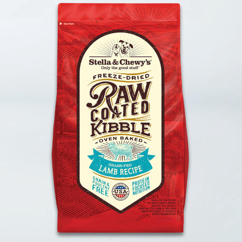 Stella & Chewy's Raw Coated Kibble Grain Free Dry Dog Food - Grass Feed Lamb - 22lb Bag