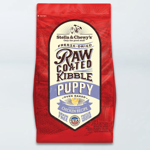 Stella & Chewy's Raw Coated Kibble Puppy Grain Free Dry Dog Food - Cage Free Chicken - 3.5lb Bag