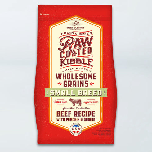 Stella & Chewy's Raw Coated Kibble Wholesome Grains Dry Dog Food - Grass Feed Beef - 22lb Bag
