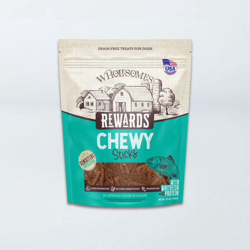 Wholesomes Rewards Chewy Sticks Dog Treats - Whitefish - 25oz Pouch