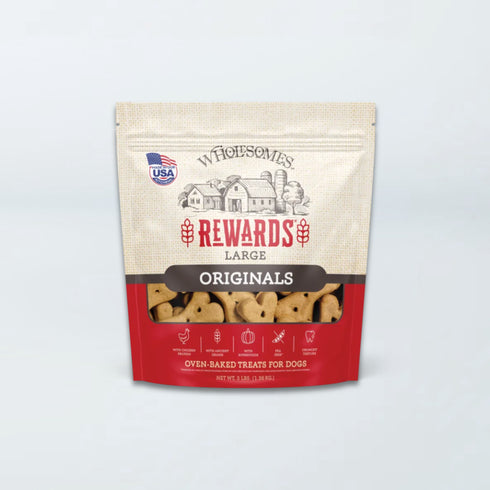 Wholesomes Rewards Biscuit Dog Treats - Original - Large - 3lb Bag