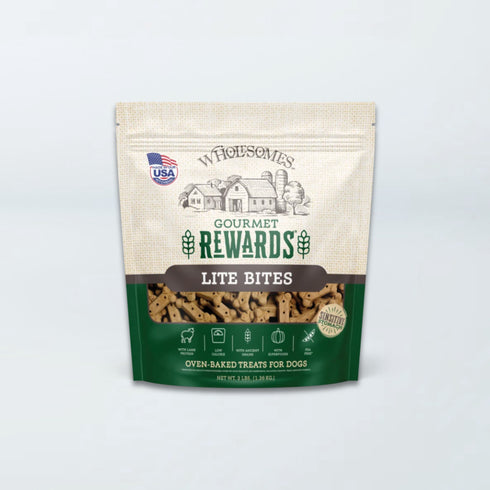 Wholesomes Rewards Gourmet Biscuits Dog Treats - Lite Bites - 3lb Bag