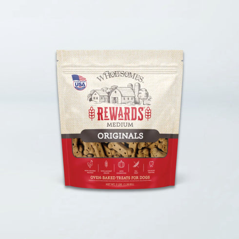 Wholesomes Rewards Biscuit Dog Treats - Original - Medium - 3lb Bag