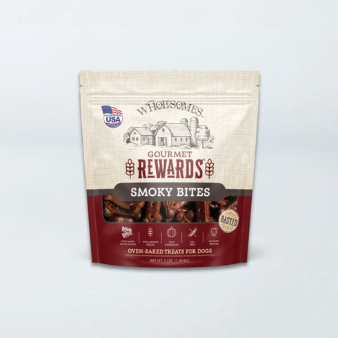 Wholesomes Rewards Gourmet Dog Treats - Smoky Bites - 3lb Bag