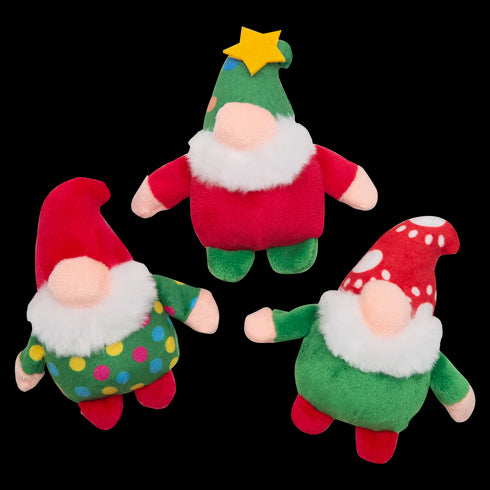 Snugarooz Christmas Gnomies Dog Toy - 3 Pack