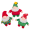 Snugarooz Christmas Gnomies Dog Toy - 3 Pack