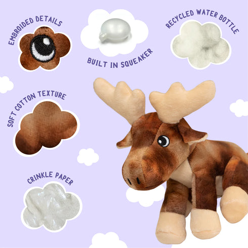 Snugarooz Marty Moose Dog Toy